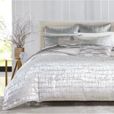 Hudson Park Collection Woven Shibori Duvet Cover, King - 100% Exclusive