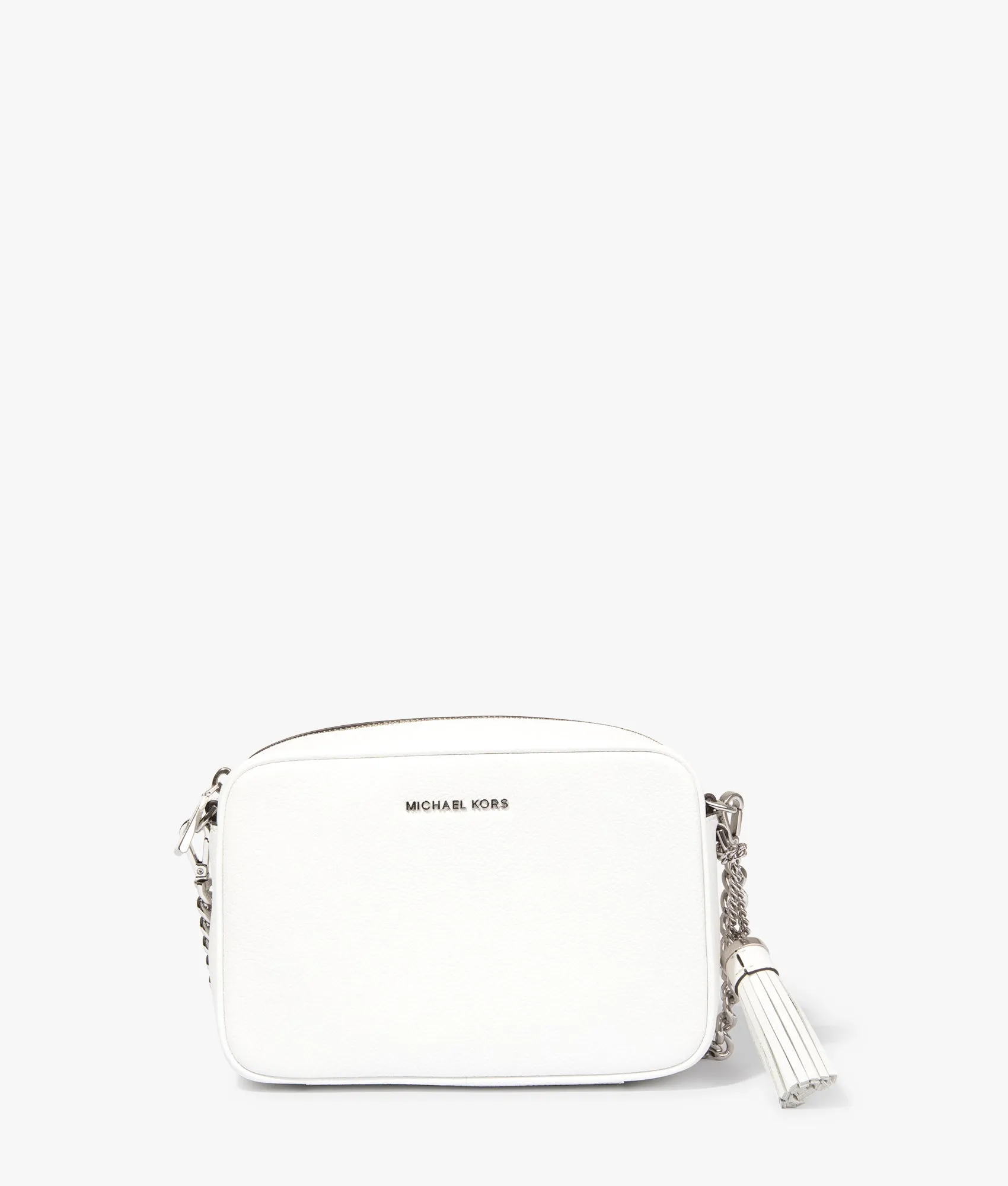 Jet set camera bag in optic white | Michael Kors | EQVVS WOMEN