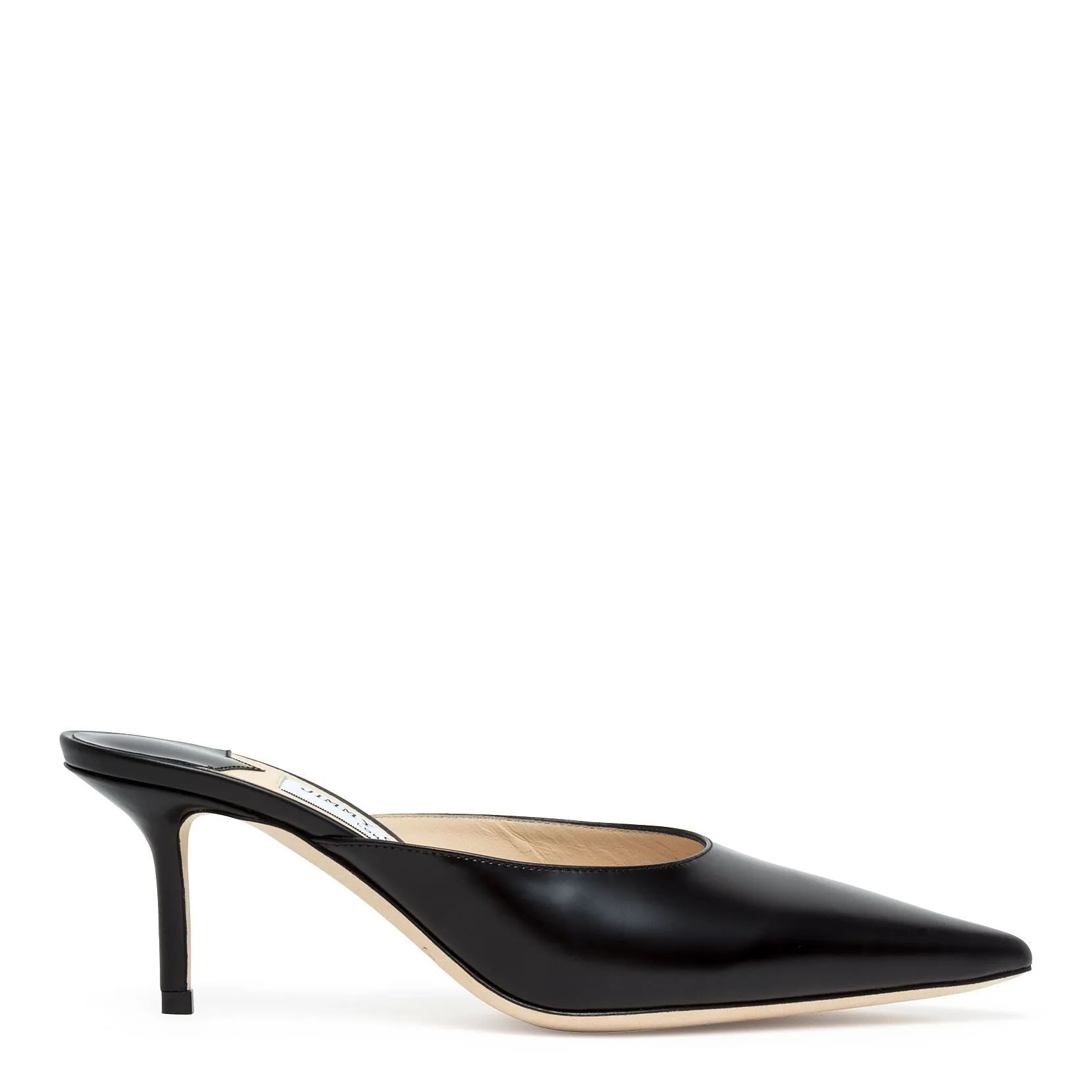 Jimmy Choo Rav 65 black leather mules