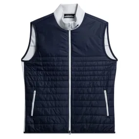 J.Lindeberg Martino Quilt Hybrid Golf Vest JL Navy - SS24