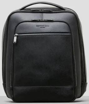 Kenneth Cole Saffiano Leather Double Compartment Backpack 