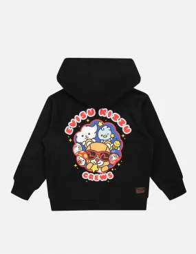 KIZZU Crews Graphic Print Regular Fit Zip-up Hoodie