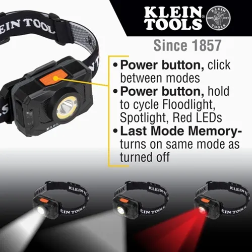 Klein Rechargeable 2-Color LED Headlamp 56414