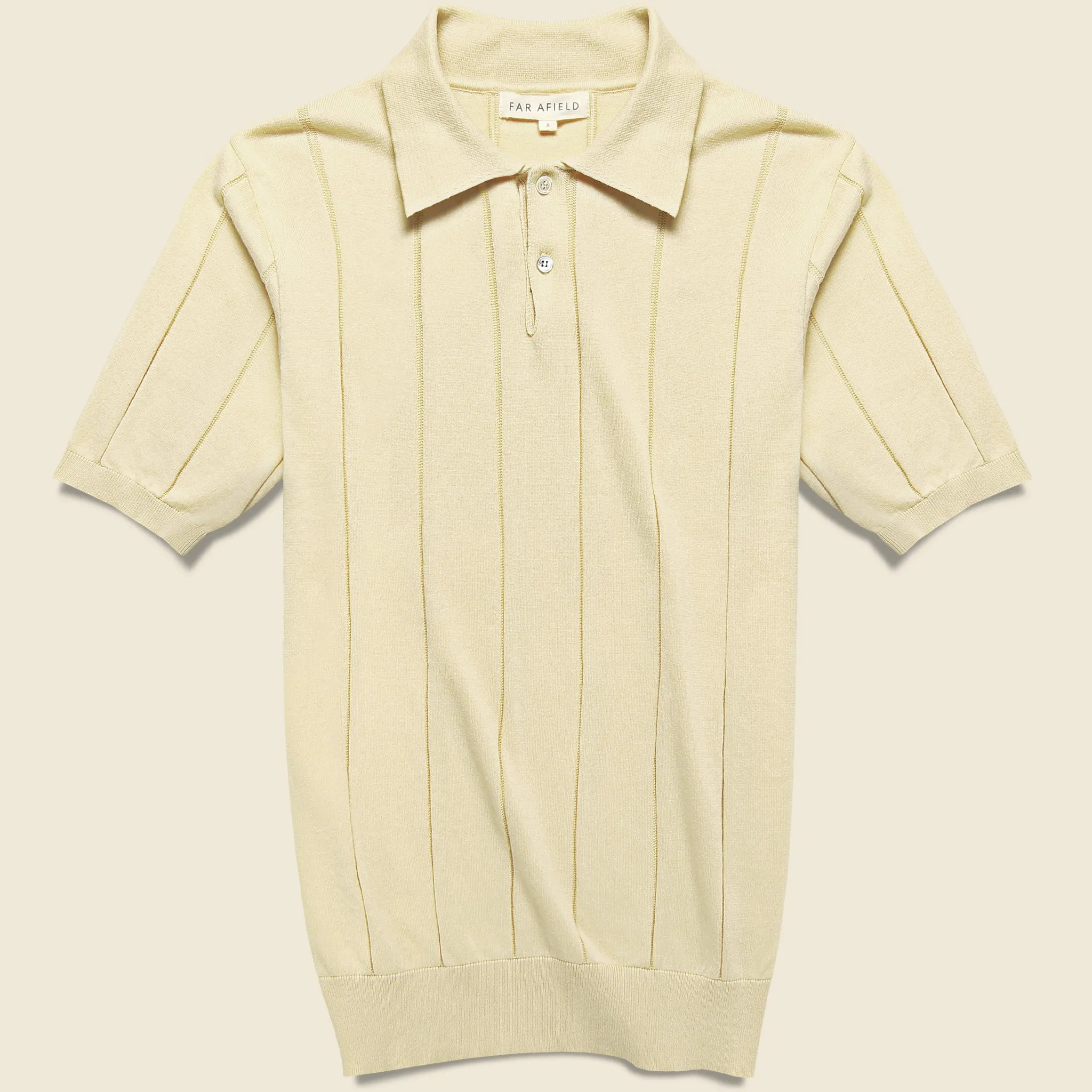 Knit Jacobs Polo - Seed Pearl