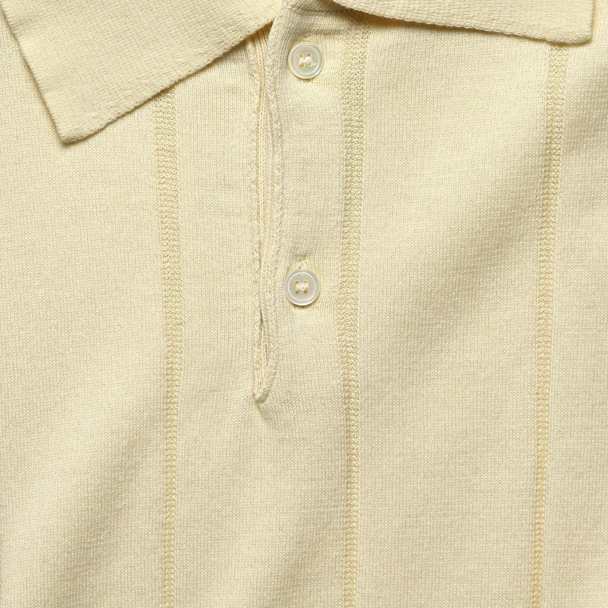 Knit Jacobs Polo - Seed Pearl