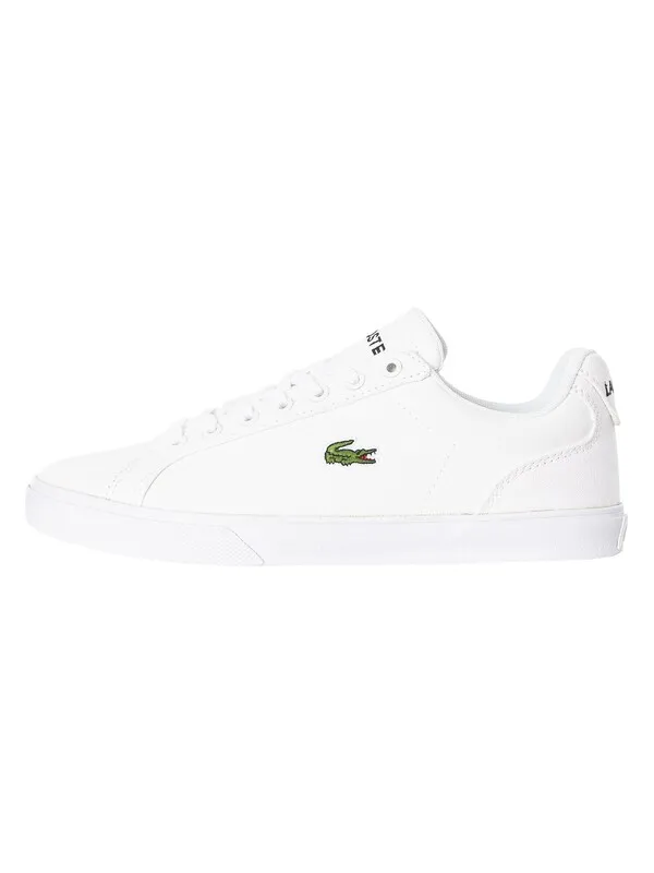 Lacoste Lerond Pro BL 123 1 CMA Canvas Trainers - White/White