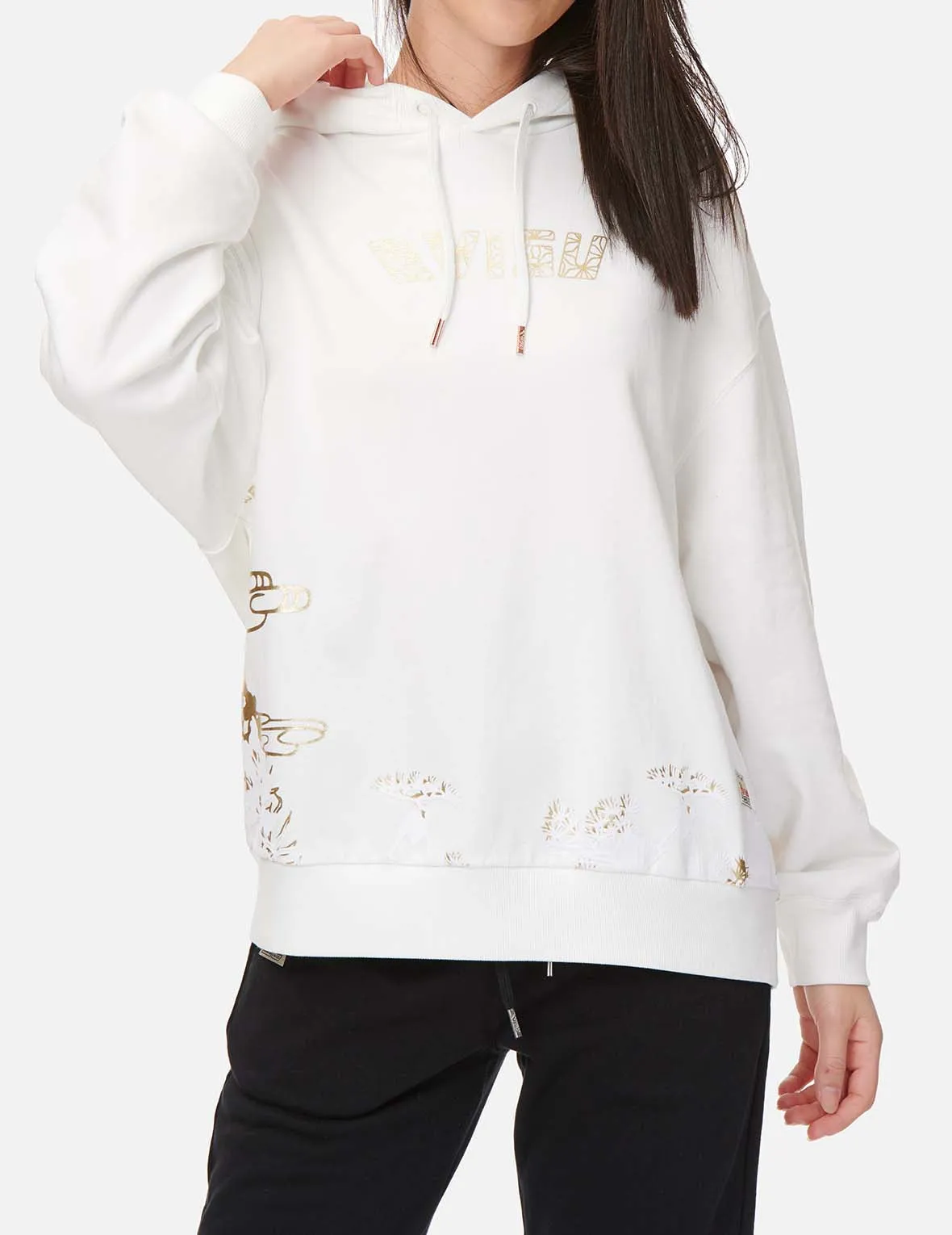 Landscape Graphic Foil-print Hoodie