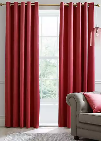 Laurence Llewelyn-Bowen Montrose Pair of Blackout Lined Eyelet Curtains | Kaleidoscope