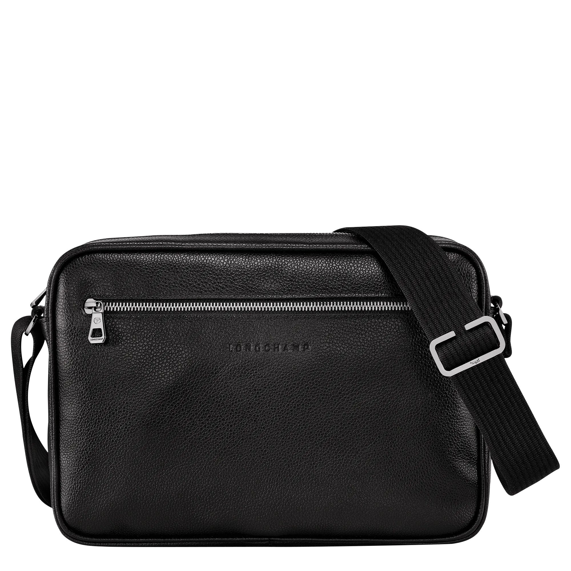 Le Foulonné M Camera bag Black - Leather