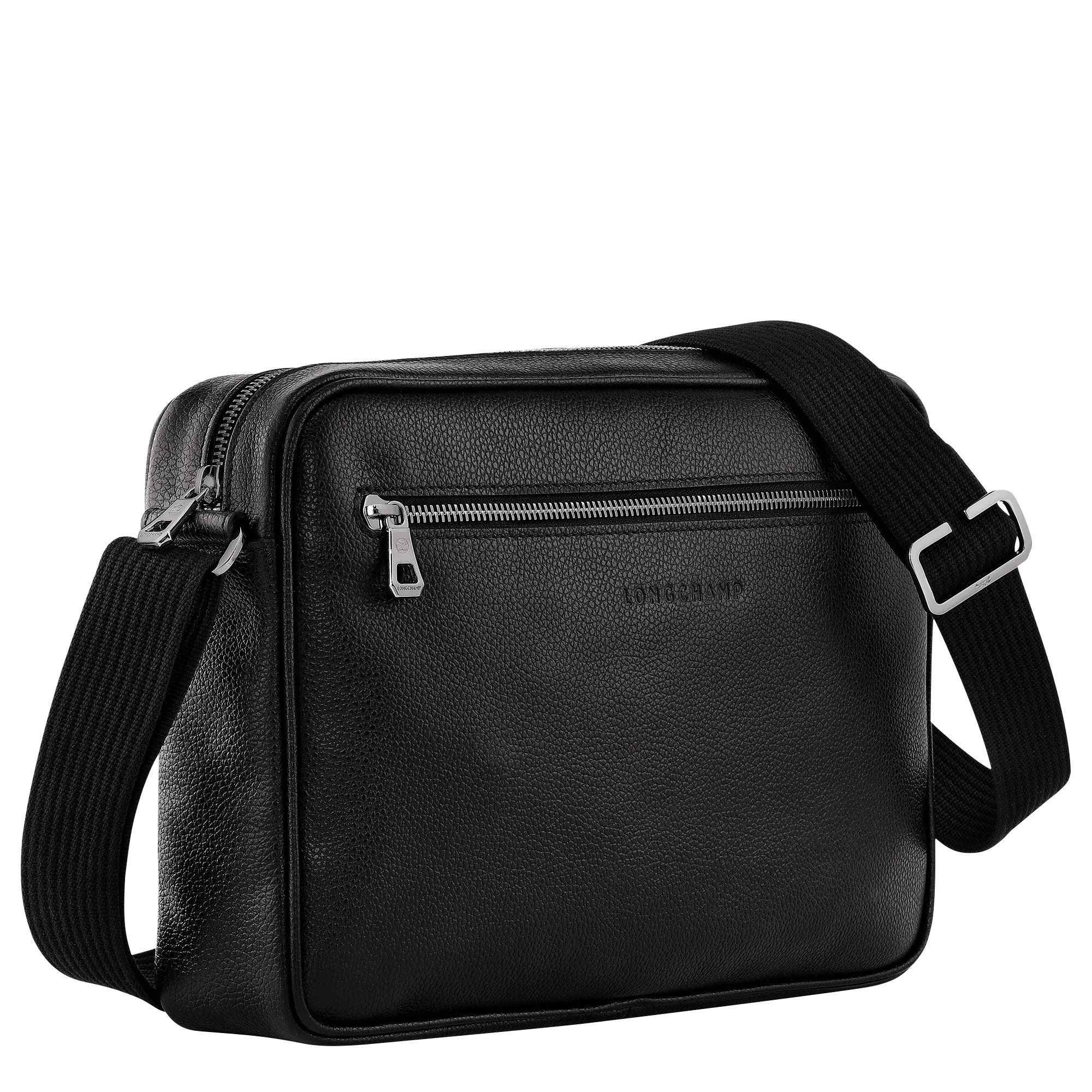 Le Foulonné M Camera bag Black - Leather