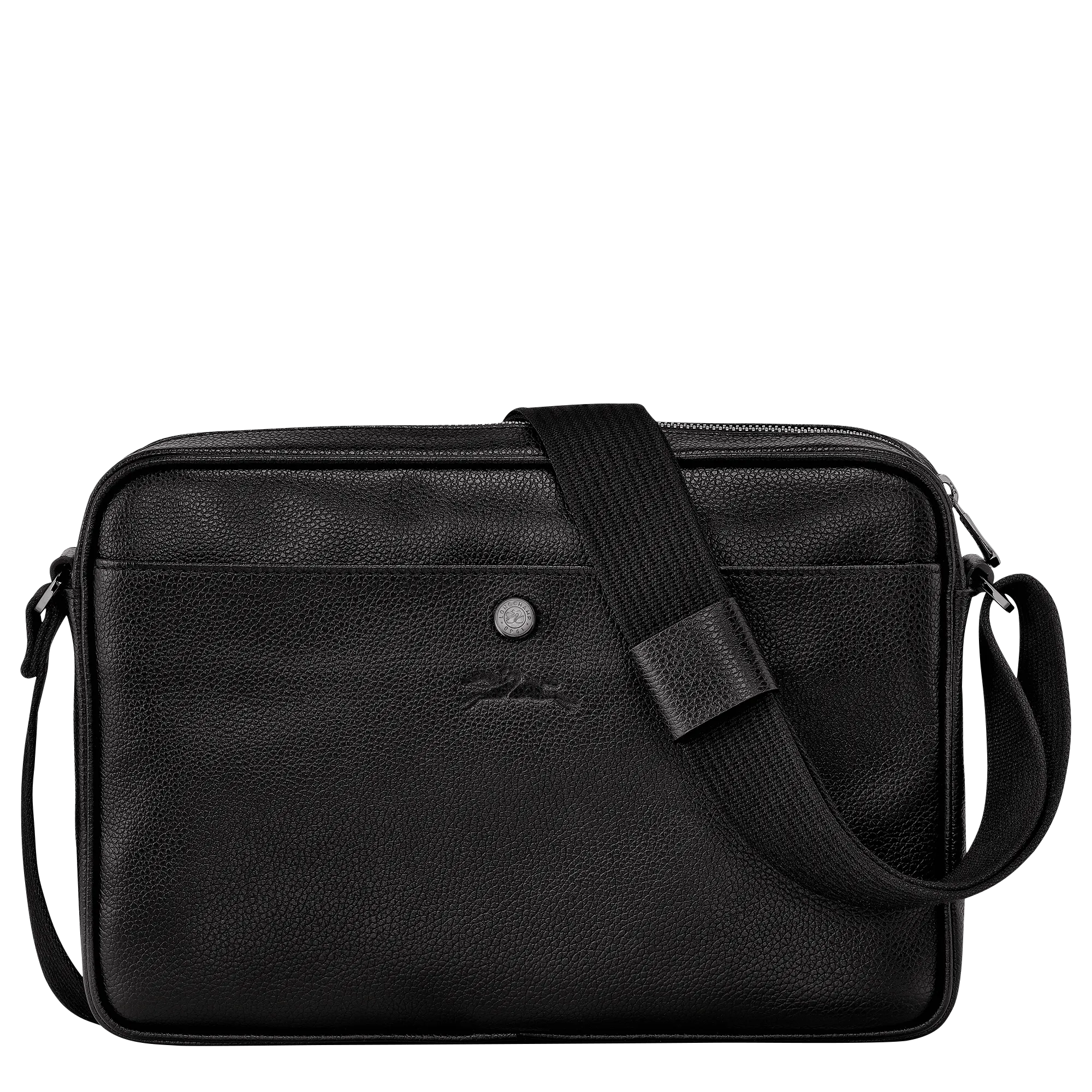 Le Foulonné M Camera bag Black - Leather