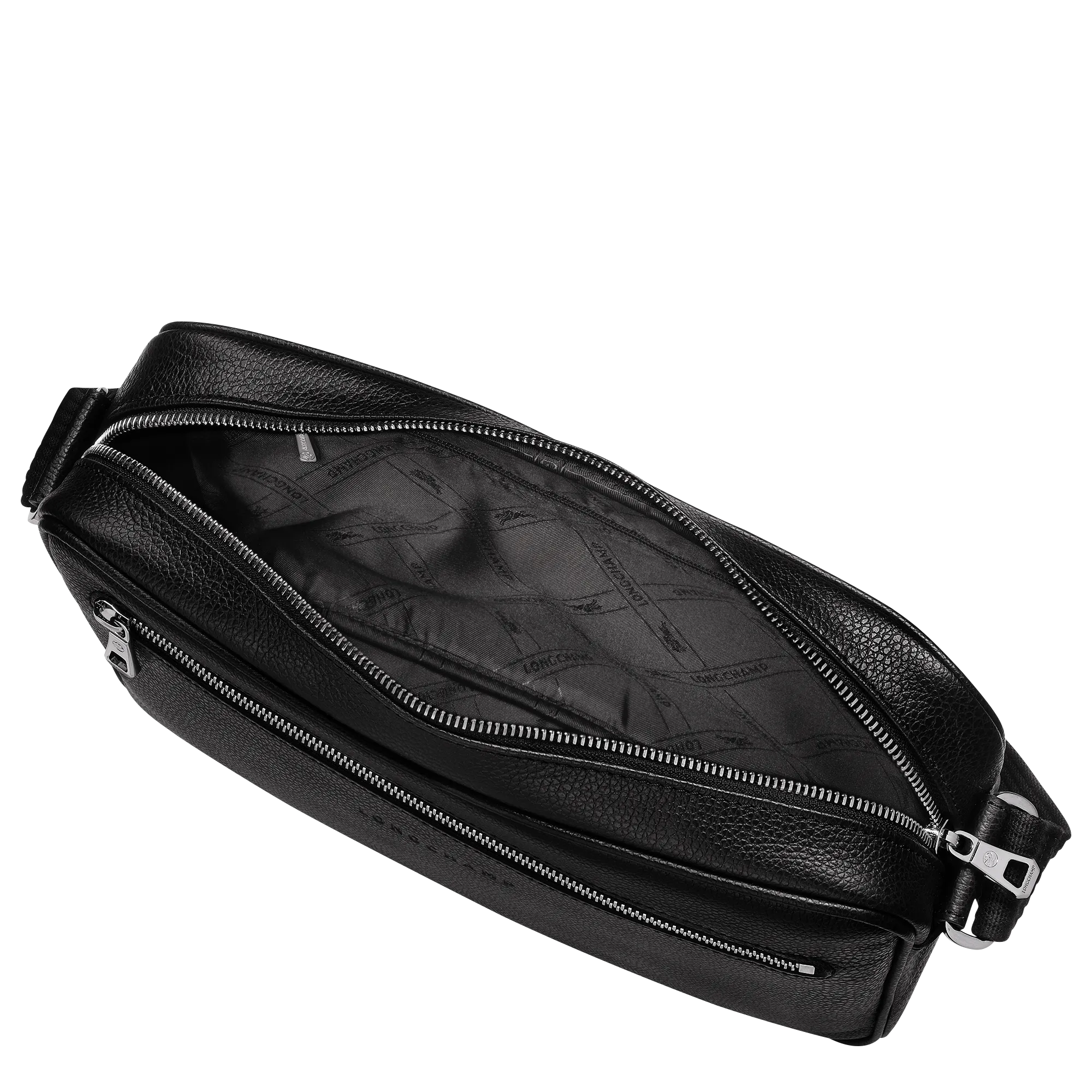 Le Foulonné M Camera bag Black - Leather