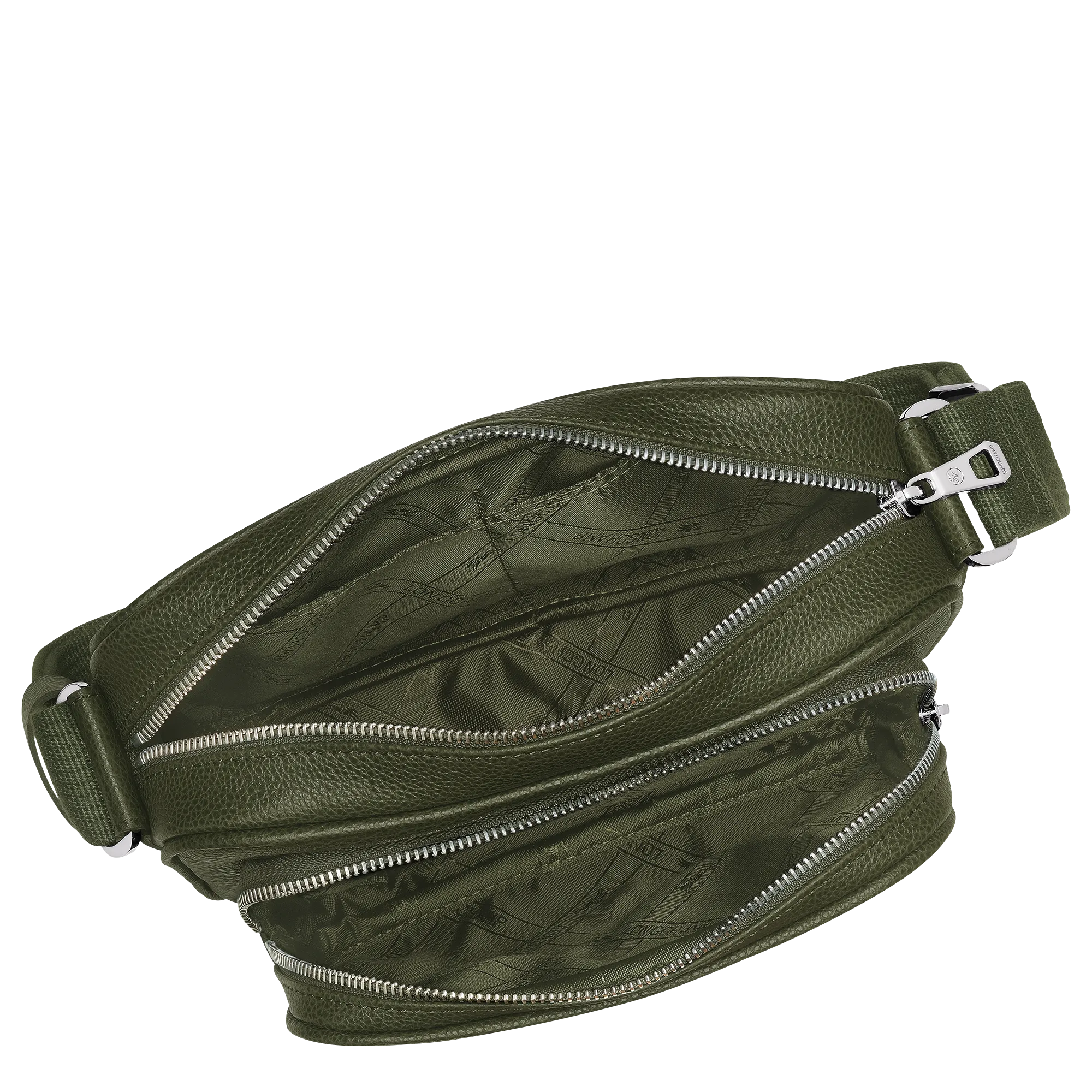 Le Foulonné S Camera bag Khaki - Leather