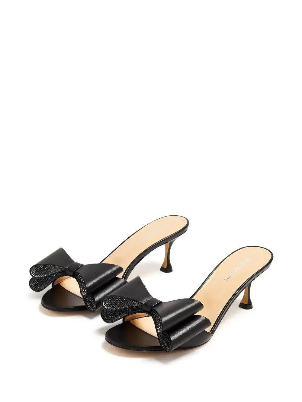 MACH & MACH 65 Mules With Bow In Black Nappa