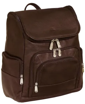 Mancini Colombian Leather Extra Large Laptop Backpack 