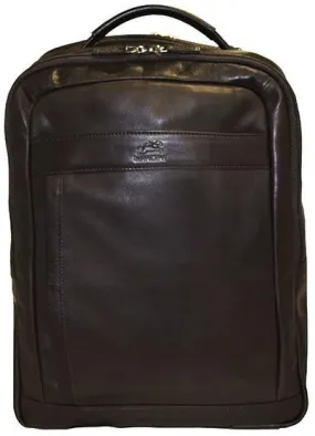 Mancini Colombian Leather Laptop Backpack 