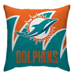 Miami Dolphins Shark Tooth Throw Pillow