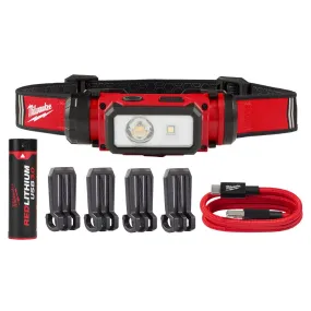 Milwaukee REDLITHIUM USB Hardhat Headlamp 600 Lumens 2163-21