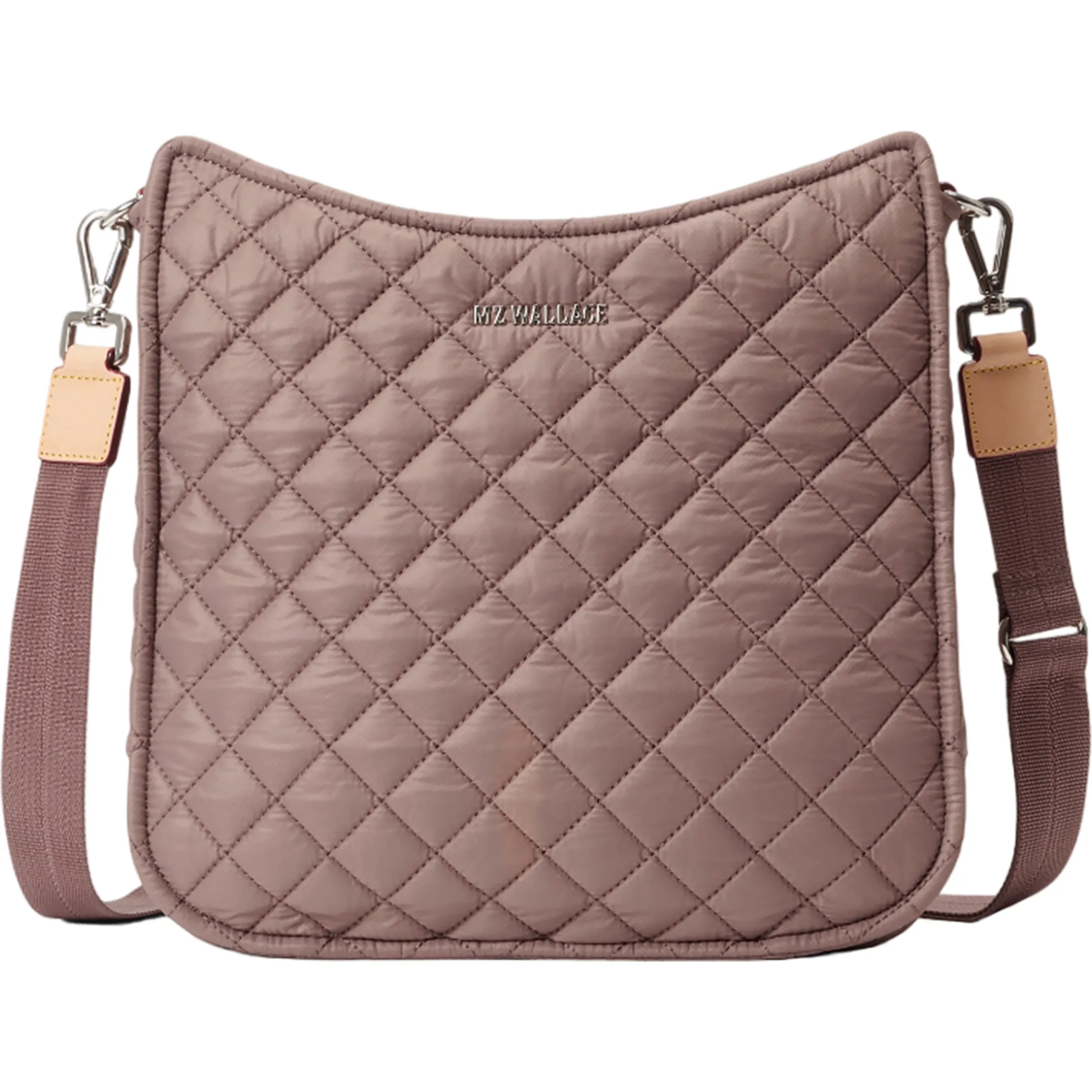 MZ Wallace Women's Metro Box Crossbody Adjustable Strap Bag, Mauve