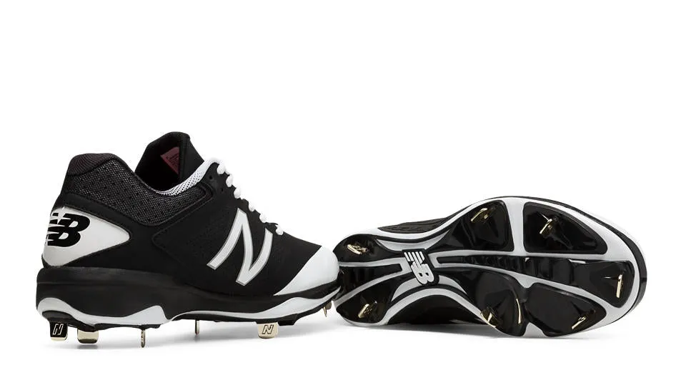 New Balance - Black/White Low 4040v3 Baseball Spikes (L4040BW3)