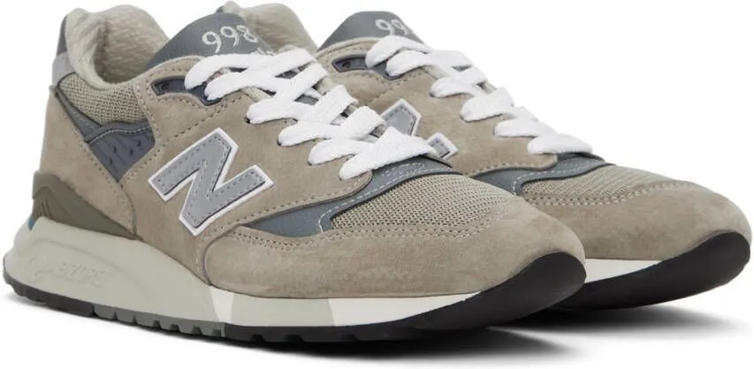 New Balance Taupe Made in USA 998 Core Sneakers