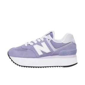 New Balance Womens 574+ Astral Purple/Grey Violet/White