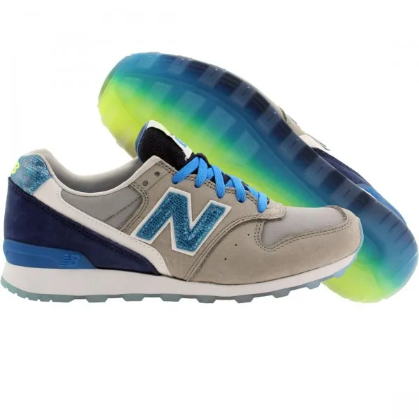 New Balance x Bergdorfs Women WL696BGG (gray / blue / green)