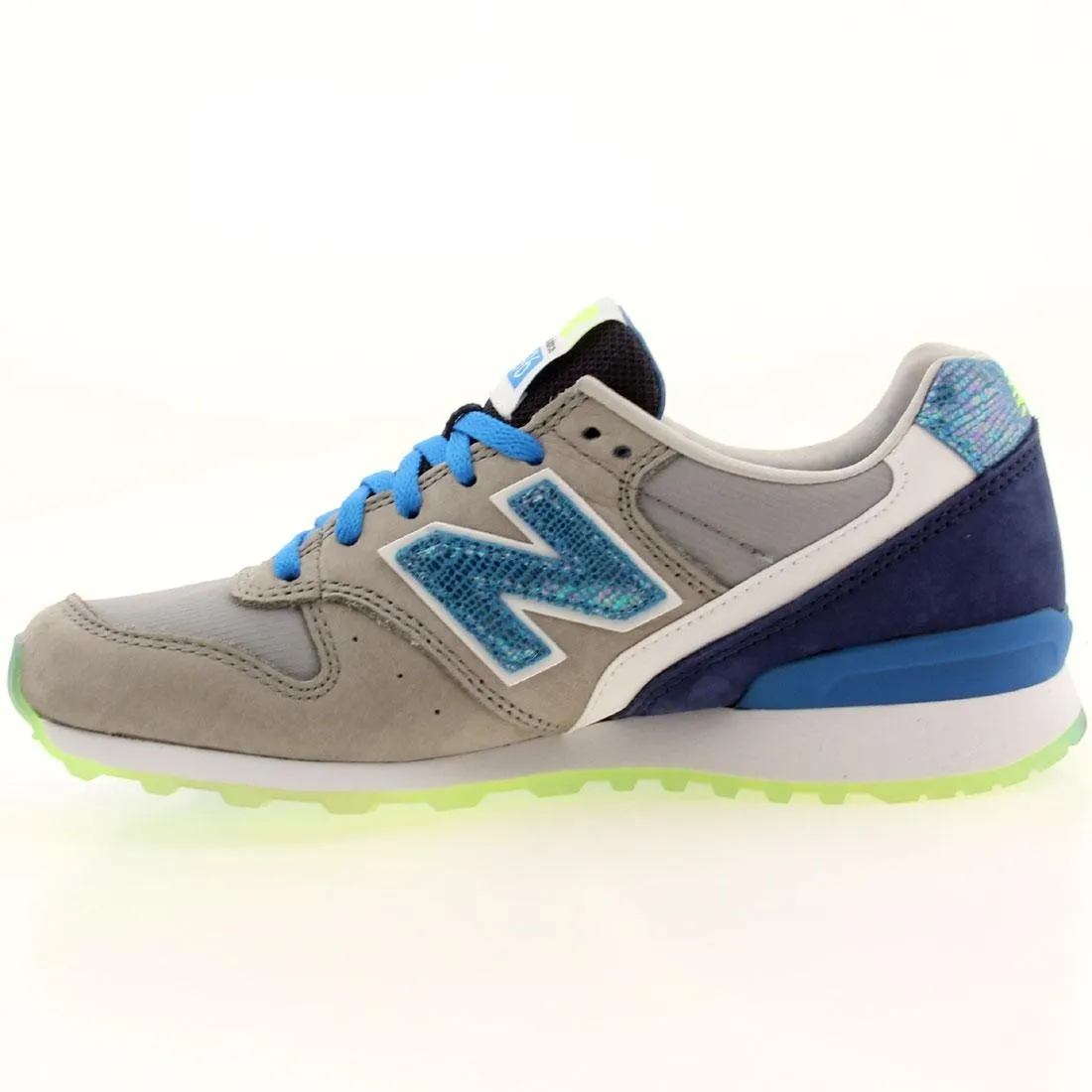 New Balance x Bergdorfs Women WL696BGG (gray / blue / green)