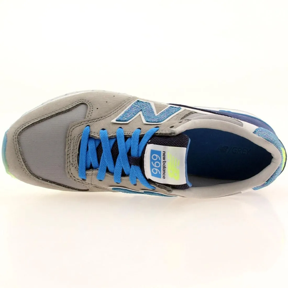 New Balance x Bergdorfs Women WL696BGG (gray / blue / green)