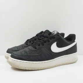 Nike Air Force 1 Low '07 Black White Pebbled Leather