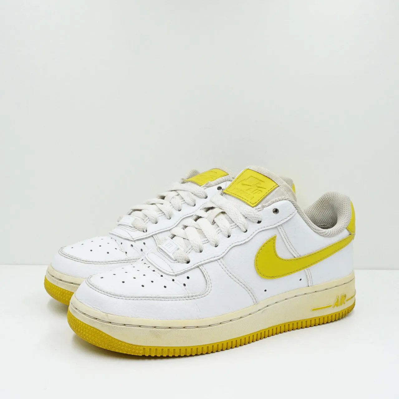 Nike Air Force 1 Low Patent White Bright Citron (W)