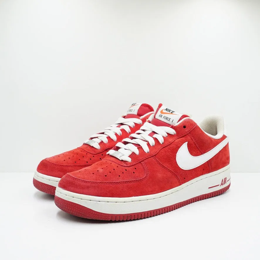 Nike Air Force 1 Low Suede Gym Red White