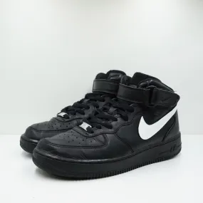 Nike Air Force 1 Mid Black (Painted Swoosh)