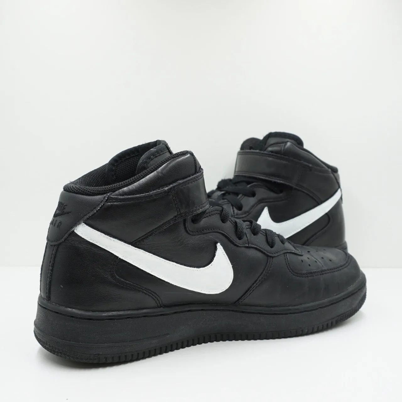 Nike Air Force 1 Mid Black (Painted Swoosh)