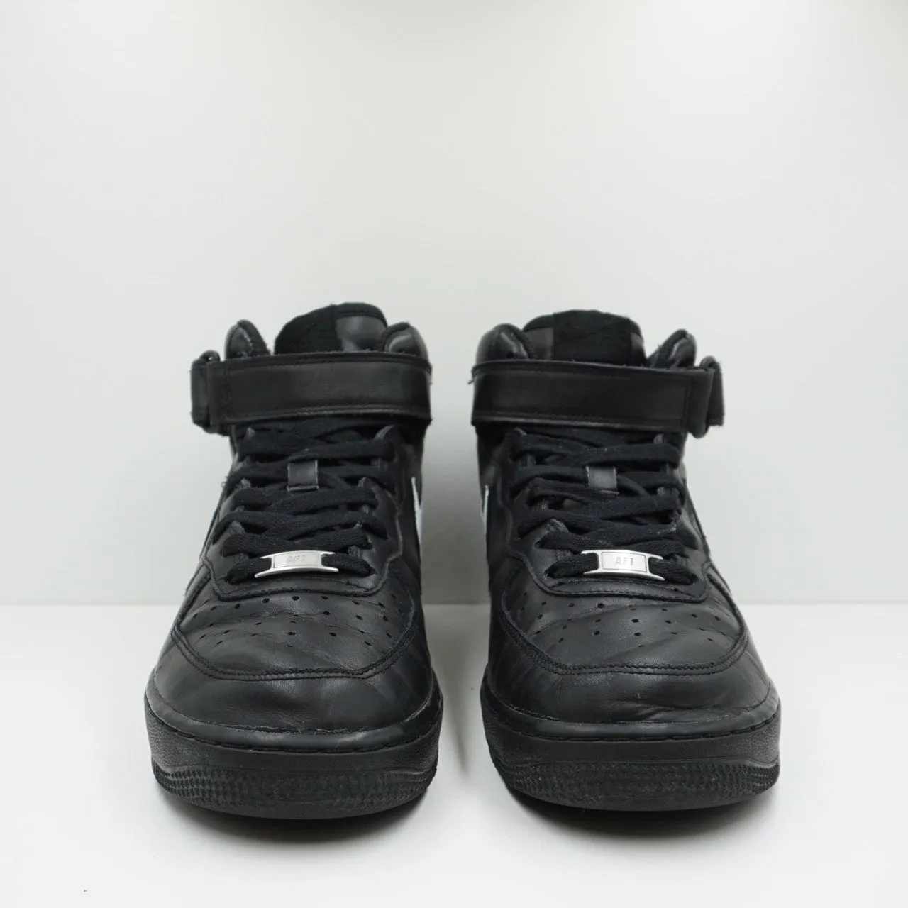 Nike Air Force 1 Mid Black (Painted Swoosh)