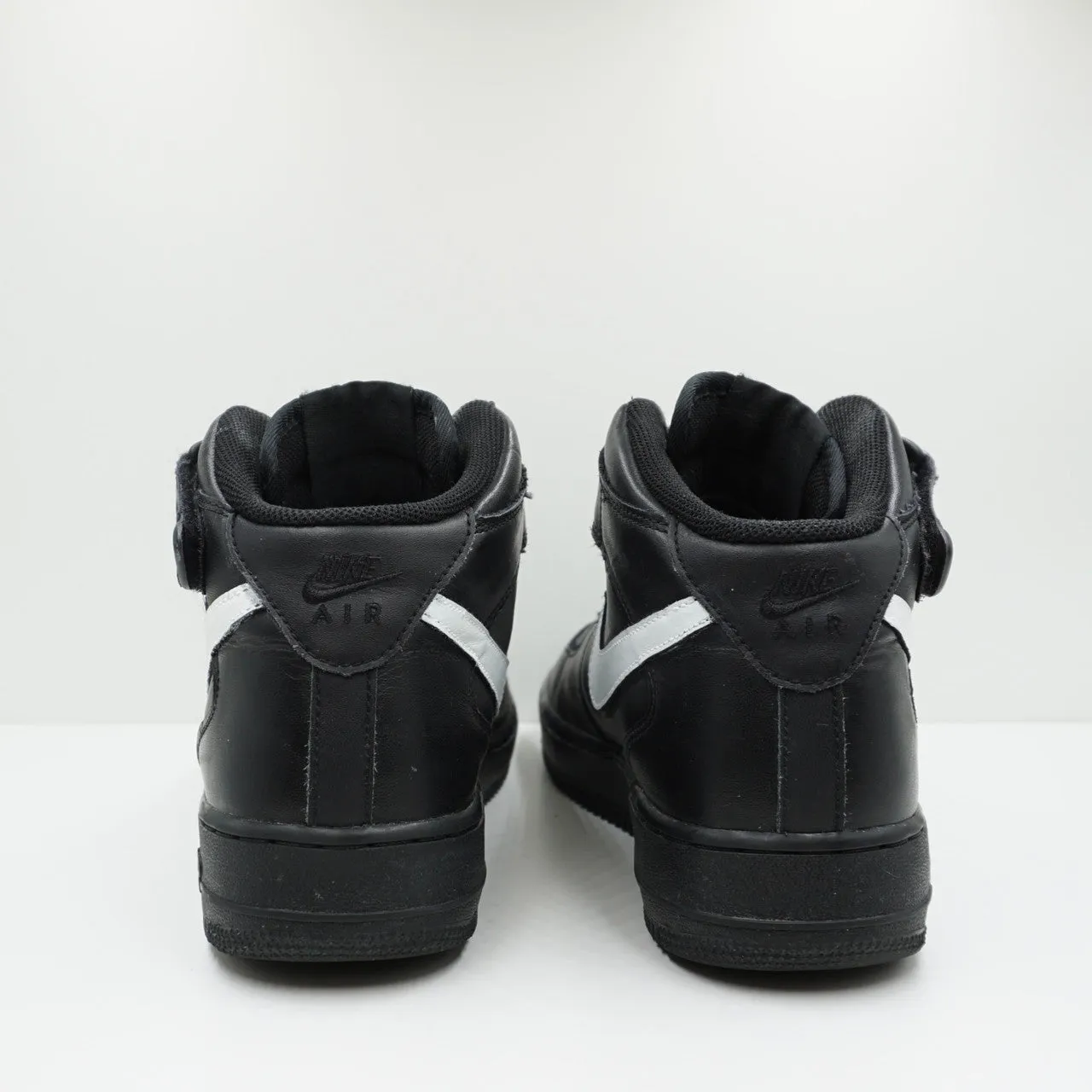 Nike Air Force 1 Mid Black (Painted Swoosh)