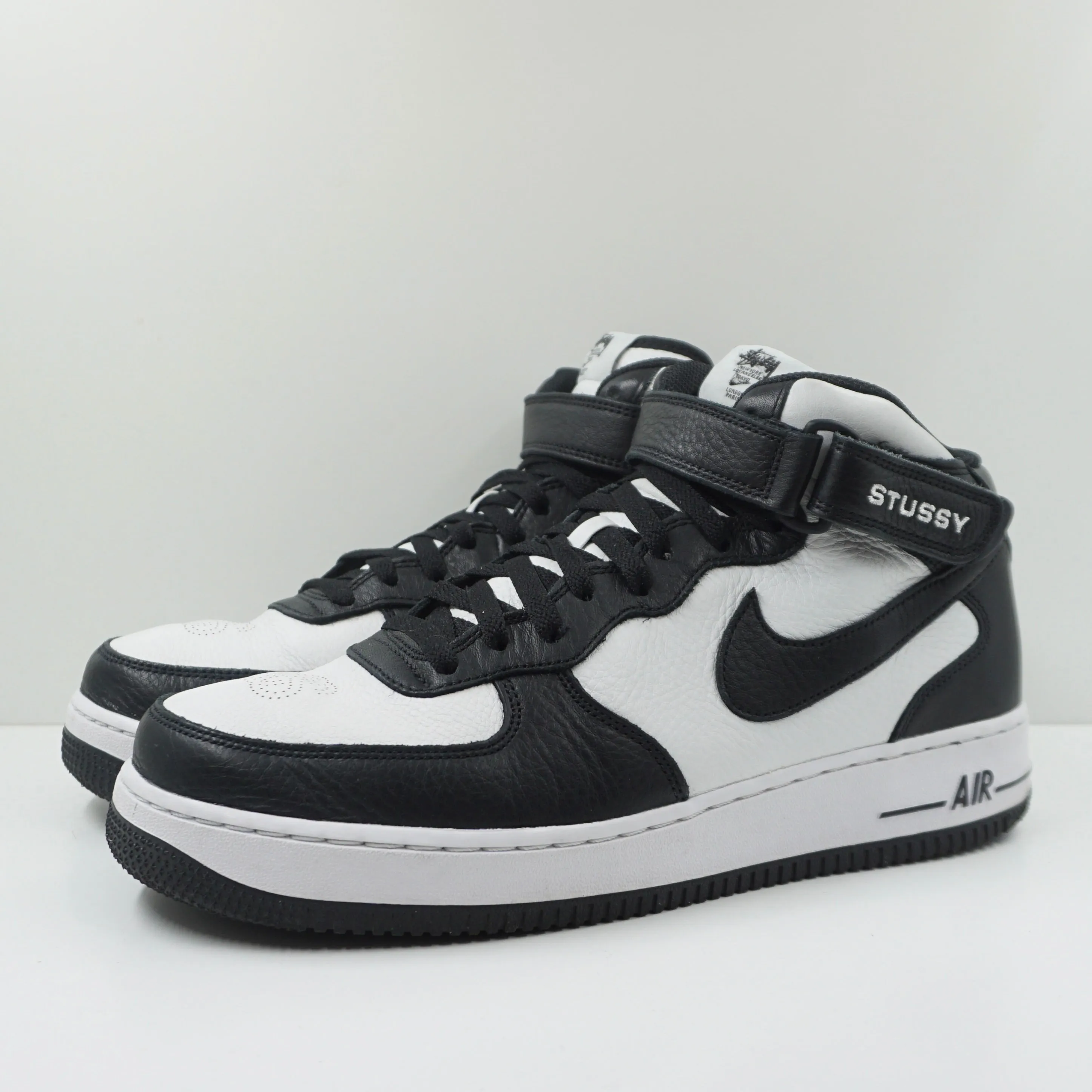 Nike Air Force 1 Mid Stussy Light Bone Black