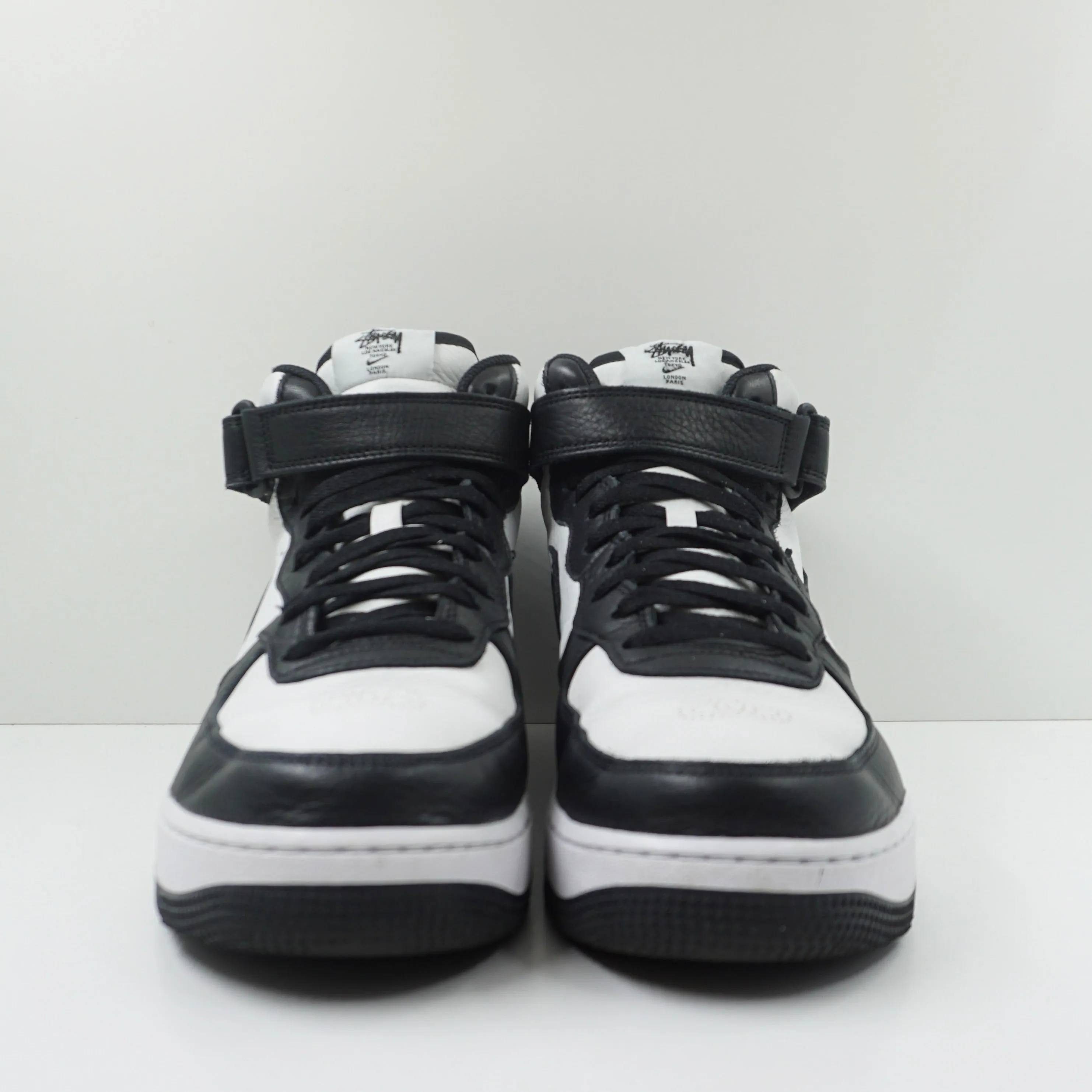 Nike Air Force 1 Mid Stussy Light Bone Black