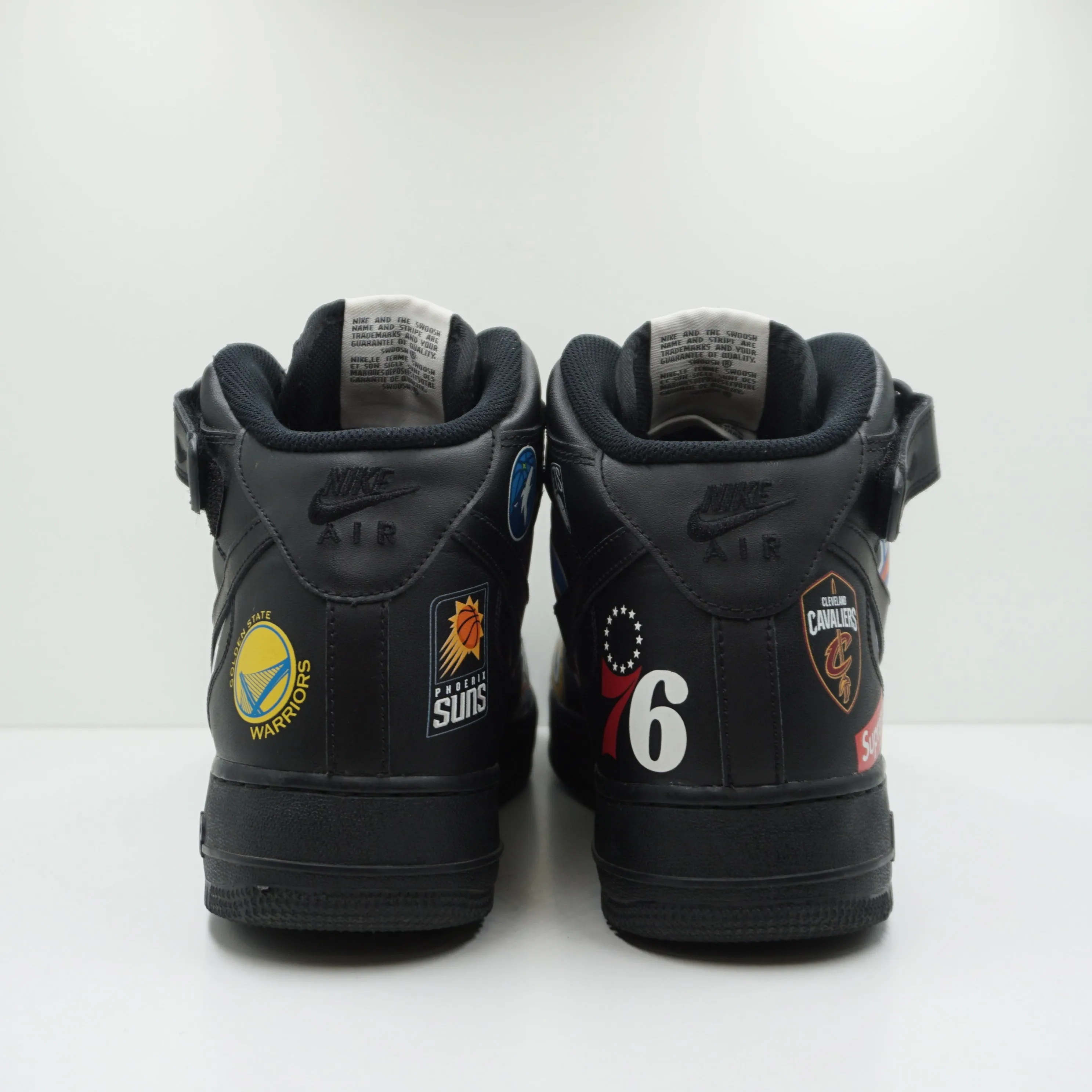 Nike Air Force 1 Mid Supreme NBA Black