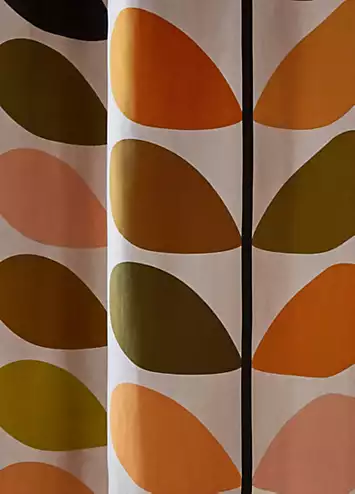 Orla Kiely Multi Stem Pair of Lined Eyelet Curtains | Kaleidoscope