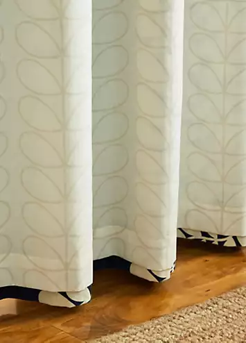 Orla Kiely Sycamore Stripe Pair of Lined Eyelet Curtains | Kaleidoscope