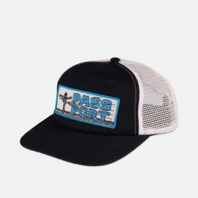 Pass Port Skateboards - Water Restrictions Workers Trucker Cap - Black