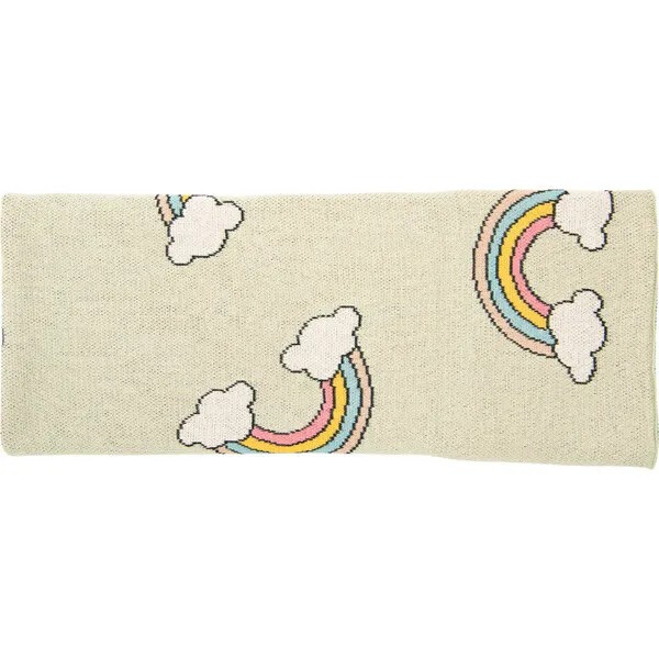 Pink Lemonade Rainbow Baby Blanket Set, Mint