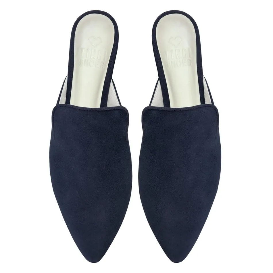 Pipa Navy Blue Mules