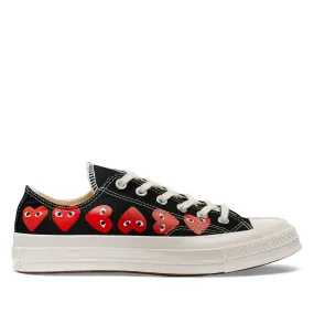 Play Converse Multi Red Heart Chuck Taylor All Star '70 Low Sneakers  Black