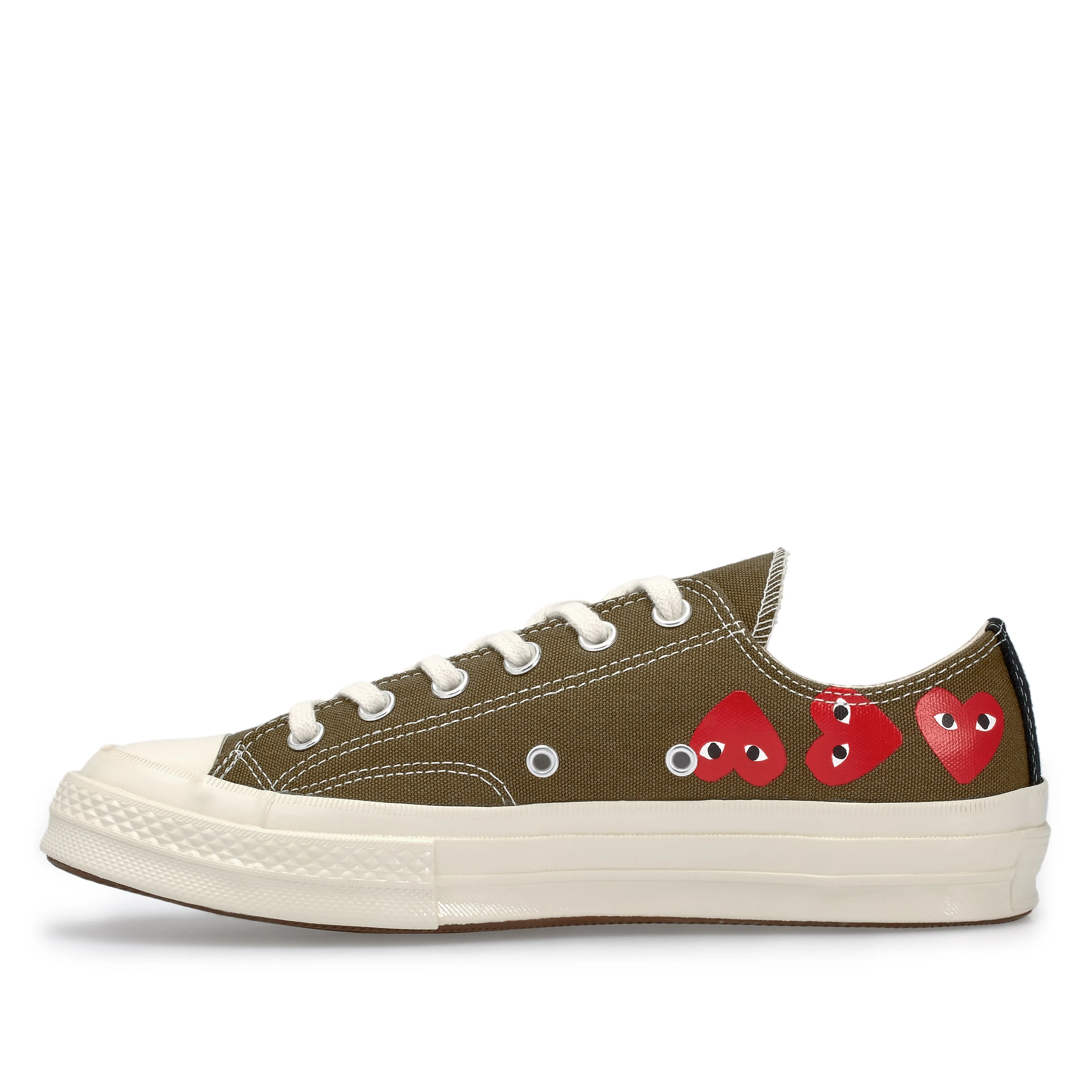 Play Converse Multi Red Heart Chuck Taylor All Star ’70 Low Sneakers  Khaki