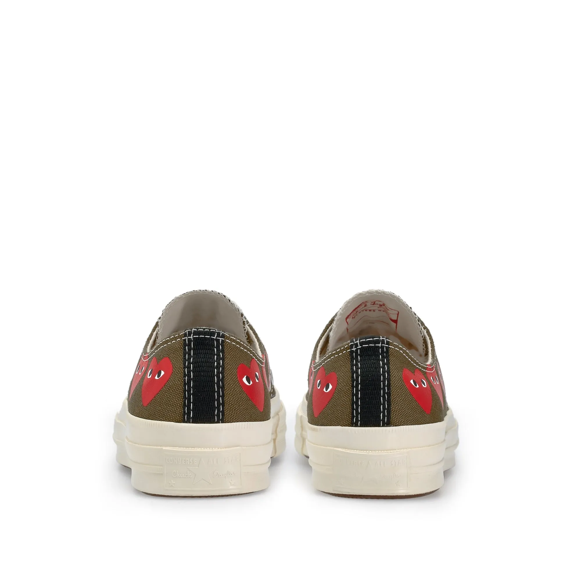 Play Converse Multi Red Heart Chuck Taylor All Star ’70 Low Sneakers  Khaki