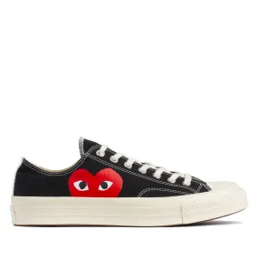 Play Converse Red Heart Chuck Taylor All Star ’70 Low Sneakers  Black