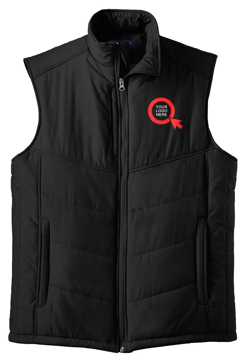 Port Authority Puffy Vest J709 Black/Black [YOUR COMPANY]