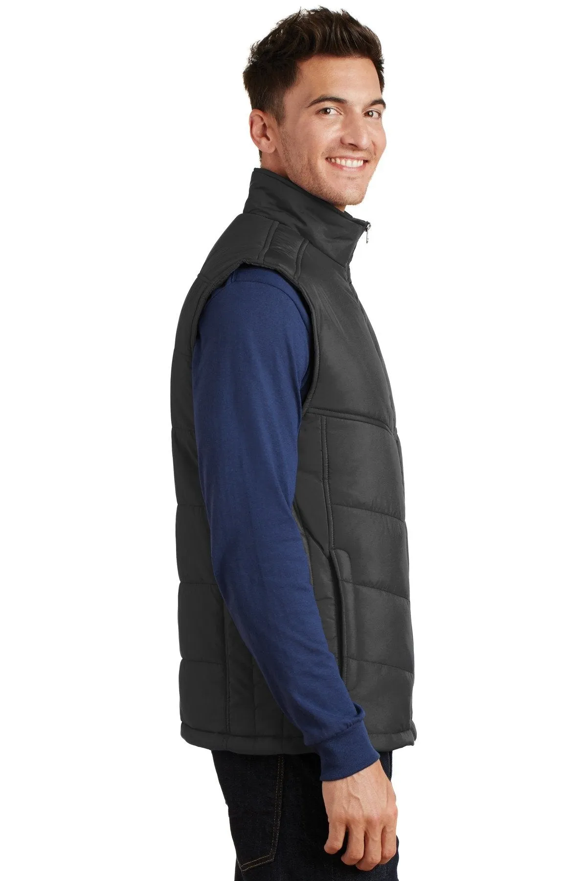 Port Authority Puffy Vest J709 Black/Black [YOUR COMPANY]